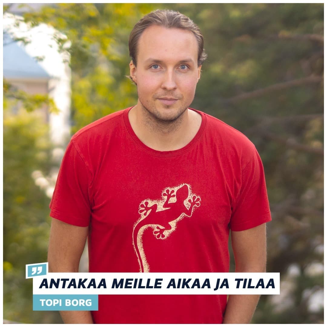 Topi Borg osallistui siskonsa Maisasan 30-vuotisjuhliin