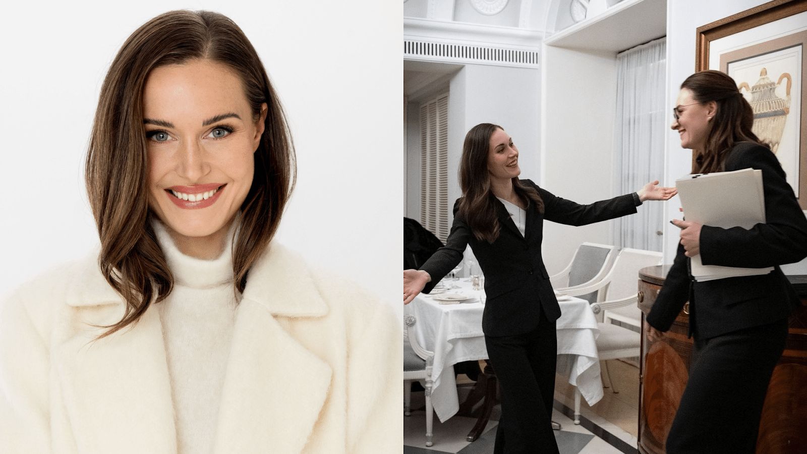 Ukrainan pääministeri toivottaa Sanna Marin tervetulleeksi Kiovassa