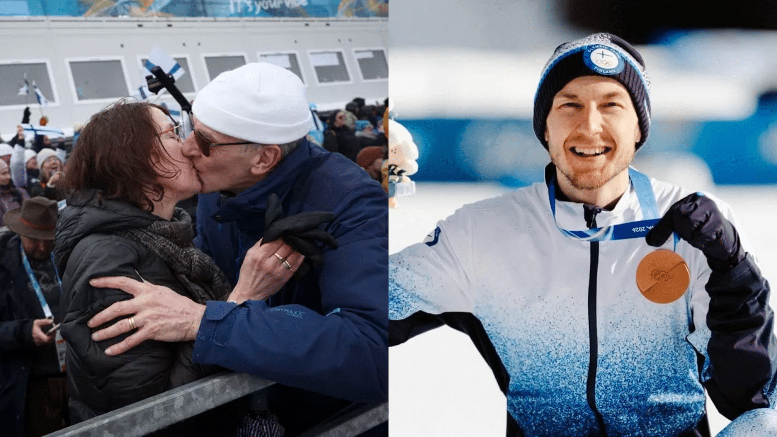 Ilkka Herola vanhemmat liikuttuivat poikansa voitosta – Suutelivat kameran edessä