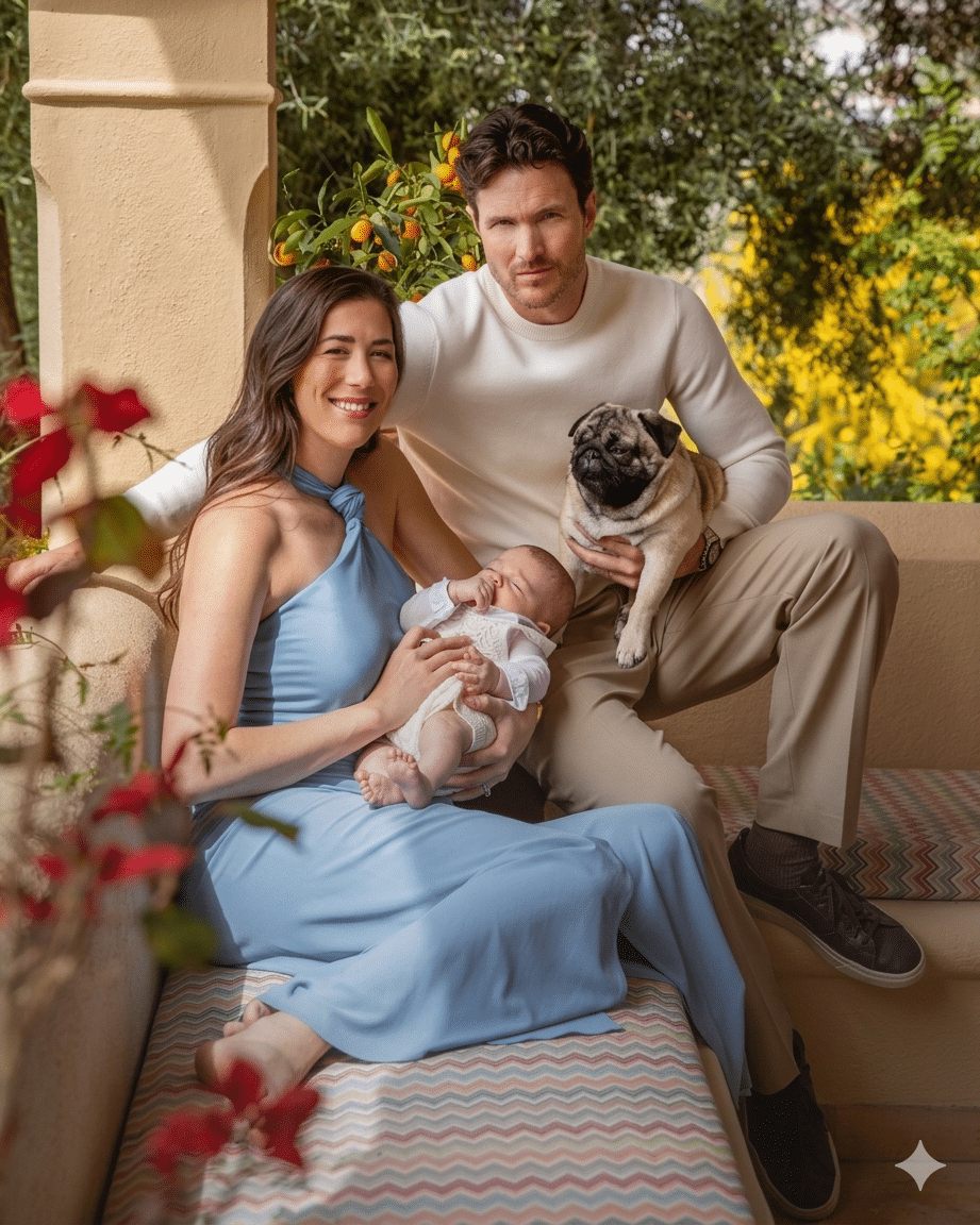 Arthur Borges vaimo Muguruza jakoi perhekuvia somessa