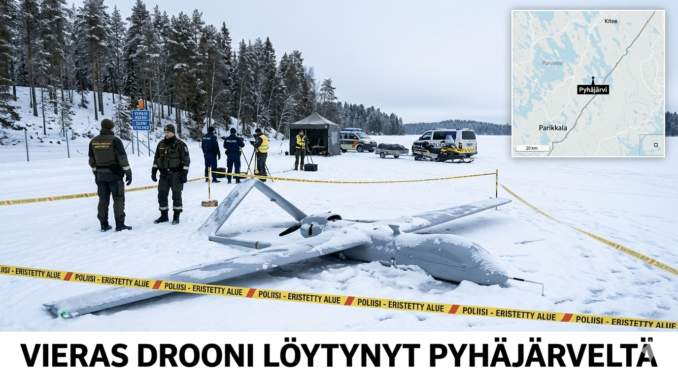 Vieras drooni löytyi Parikkalasta – alue eristetty